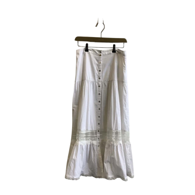 Brand New Sportsgirl Womens Size 10 A-Line Maxi Skirt White Lace Trim