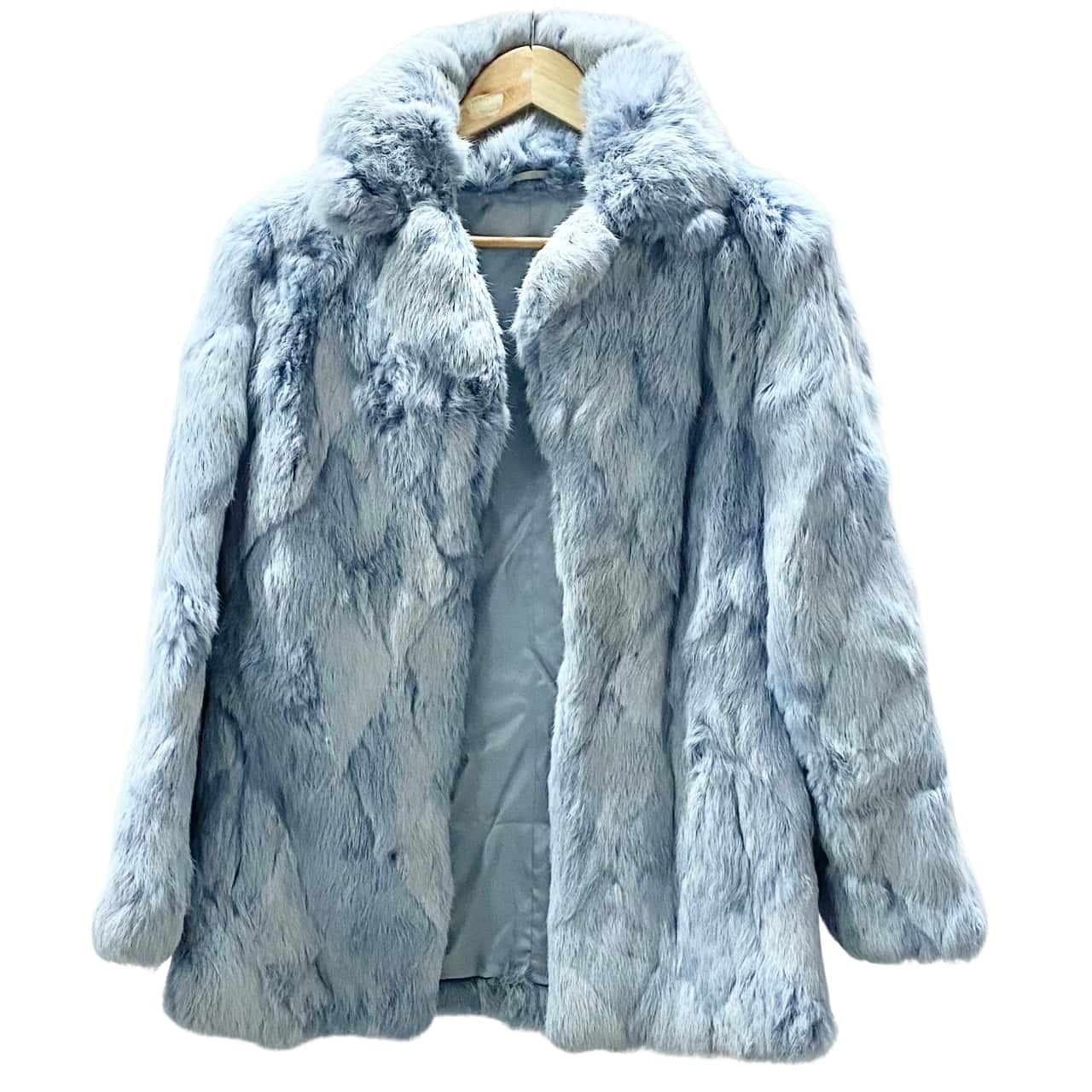 Vintage Fur Coat Size 50cm Blue/Grey
