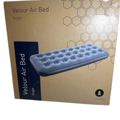 Velour Air Bed Single 