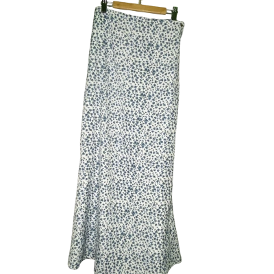 Rusty Womens  Size 8 Midi Skirt Blue / Floral / Green / White 