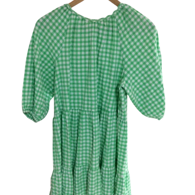 Sportsgirl Womens  Size 10 Casual Dress Green / White 