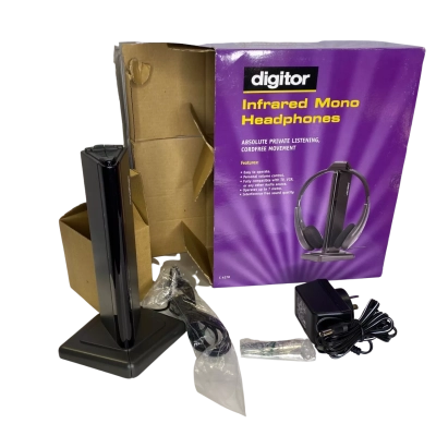 Sold As Is - Digitor Infrared Mono Headphones Transmitter - Headphones Not Included