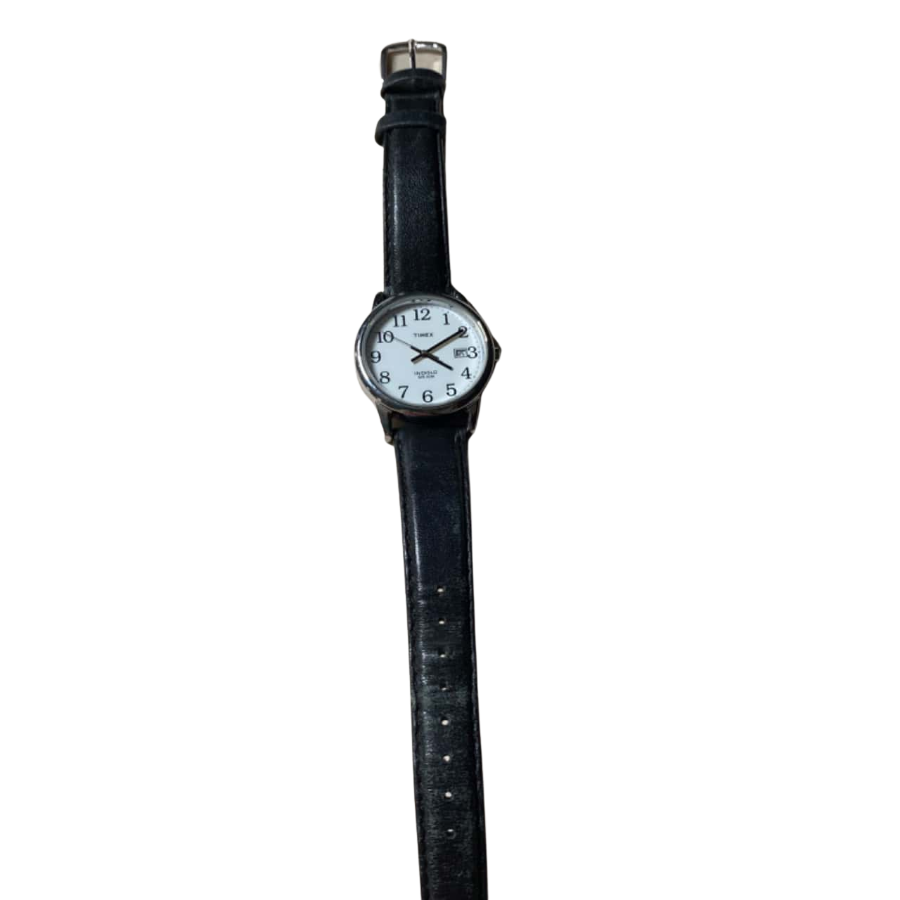 TIMEX Ladies Black Leather Band Watch (s)