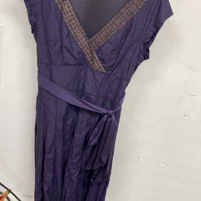 David Lawrence Womens  Size 12 Sleeveless Dress  Blue 