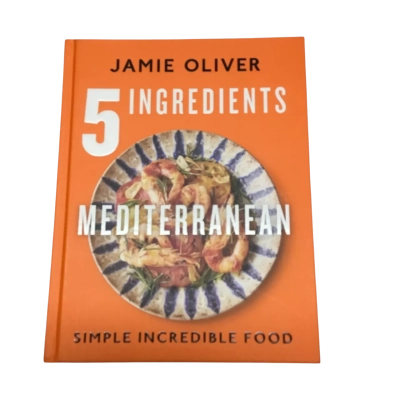 Jamie Oliver 5 Ingredients Mediterranean Hardcover Cookbook - As New