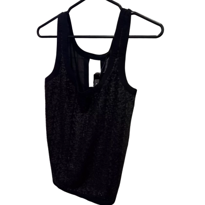 Forever New Womens  Size 12 Black Sequin Tank 