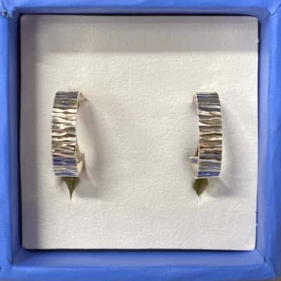 Sterling silver small hoop earrings 