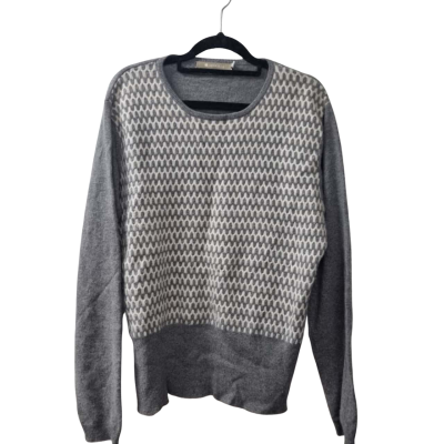 Sheer Bliss Women's Size XL Jumper Cream / Grey 