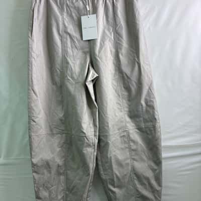 Elka Collective Womens Size 12 Straight Leg Pants Off White BNWT