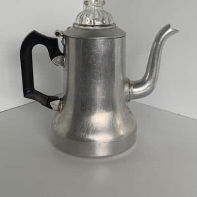 Vintage Swan Brand Aluminium Coffee Percolator - Complete with