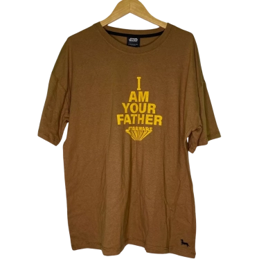 Peter Alexander Mens  Size L Short Sleeve T-shirt Brown / Yellow 