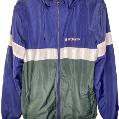 Stussy Mens  Jacket Size S Green / Navy Blue / White 