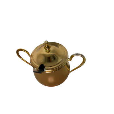 Chinelli Gold and Sliver plated sugar jar 