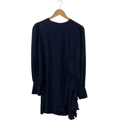 Zimmermann Womens  Size 1 Long Sleeve Dress Navy Blue 