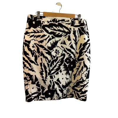 “Veronica Maine” - Womens  Skirt -Size 16 Black  / White 