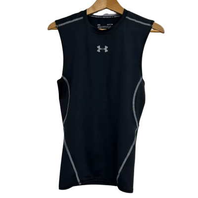 Under Armour Mens Size S Black Singlet 