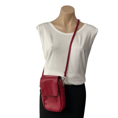  Womens Red Crossbody Bag 