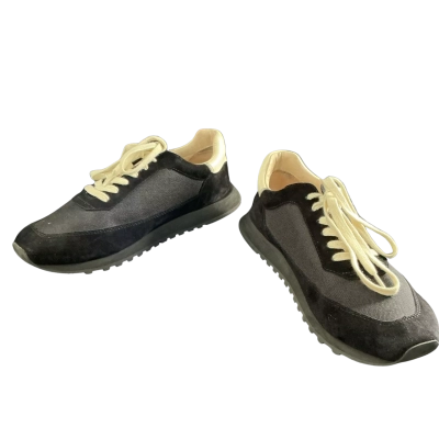 Zoe Kratzmann Womens Suede detail Size 41 Trainers Black  / Cream - excellent pre loved condition 