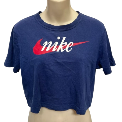 Nike Womens Size M Blue Crop Top