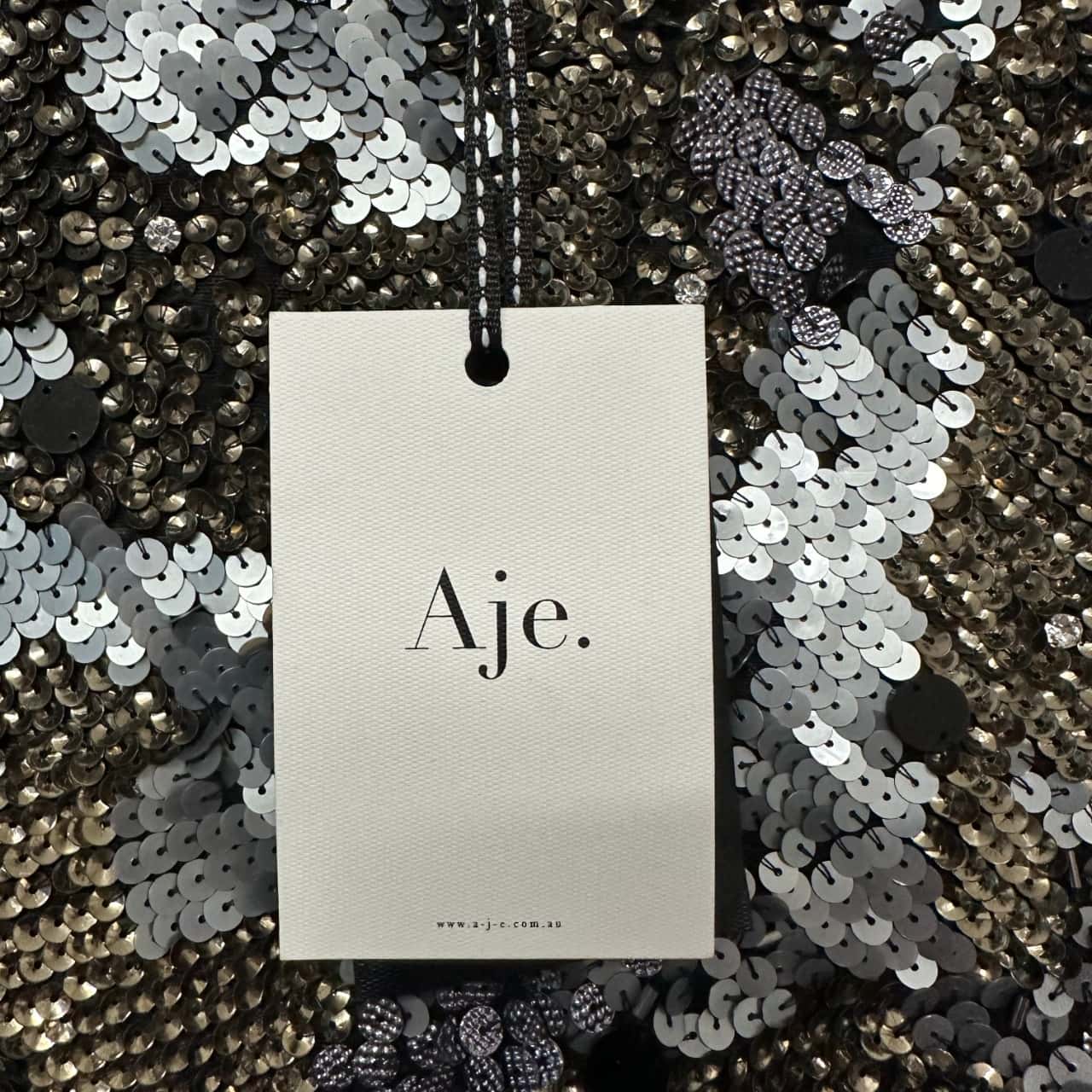 Aje. Miss Moss Mini / Multi Size 8 Black / Gold / Silver (s)