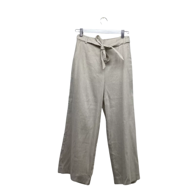 Witchery Linen Blend Wide Leg Pants Natural Size Au4 BNWT 