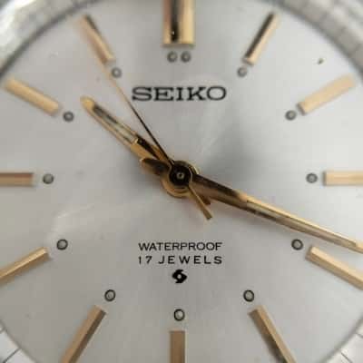 Vintage Seiko Wind Up Watch 66-7100 Working 