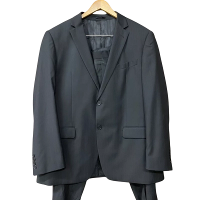 Boston Mens Black 'Lyon' Pure New Wool Suit