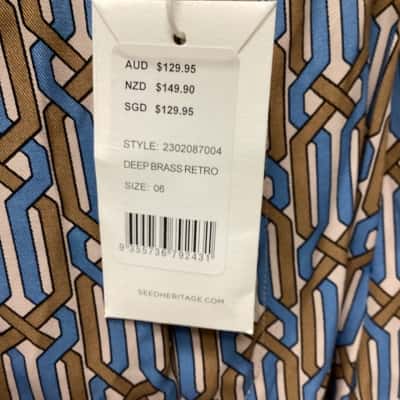 Seed Heritage Womens  Size 6 High Waisted Pants Multicoloured 