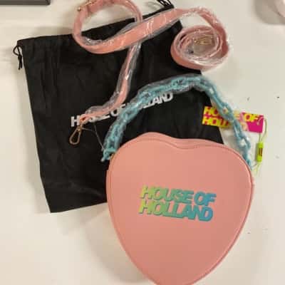 House of Holland Womens Handbag Blue / Pink  