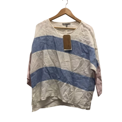 Hammock & Vine Womens  Size 14 Long Sleeve Top Blue / White BNWT$149
