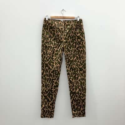 Motto Womens  Size 16 Casual Pants / Straight Leg Pants Animal print 