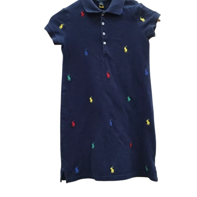 Polo Ralph Lauren Kids  Size M Dress Navy Blue (8)