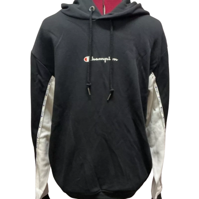Champion Mens  Size S Hoodie Black  / White 