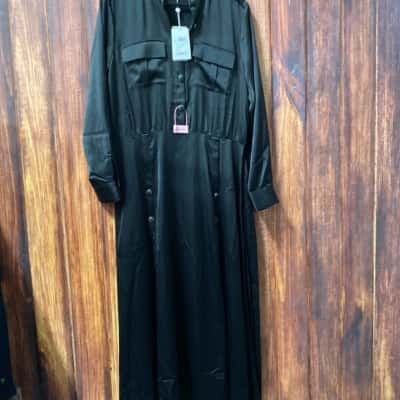 Belle & Bloom  Size L Black  shirt dress new 