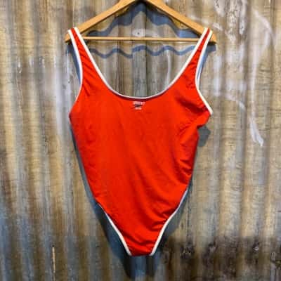Speedo Solid Scoop 1pc Red Size XL 