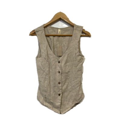 Yoli & Otis Womens  Size M Sleeveless Top Beige 