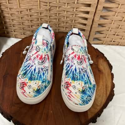 NIB Steve Madden Kids Multicoloured Tiedye Shoes Boys Girls Size3 