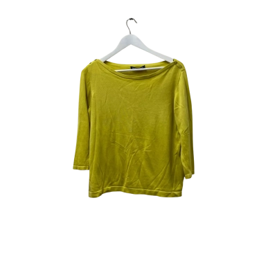 Sportscraft Womens  Size L 3/4 Sleeve Top Yellow 