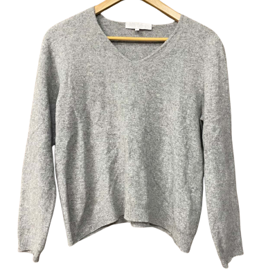 East By East West Womens Size 00 Grey Wool/Cashmere Blend Jumper  
