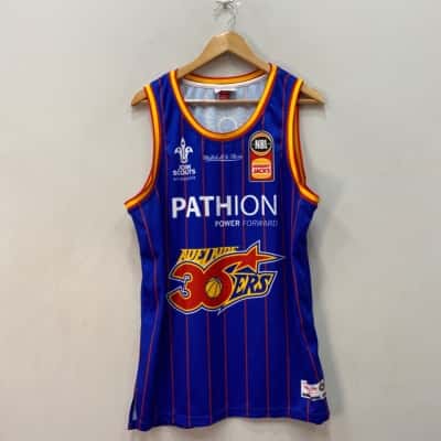Adelaide 36’s Tank Mitchell & Ness Mens  Size XXL Jersey Blue 