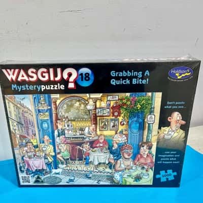 BNWOT Wasgij ? 18 “Grab a Quick Bite” Puzzle - Factory Sealed 