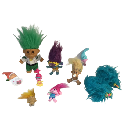 Assorted Troll Doll Toys as pictured 