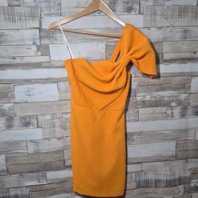 BY JOHNNY. Womens Size 8 Off The Shoulder Dress Orange Bnwt