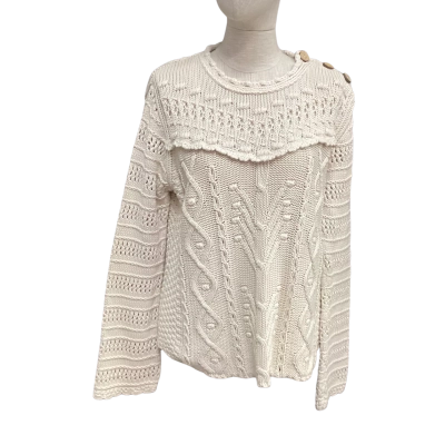  odd molly Size 2 Jumper Cream 