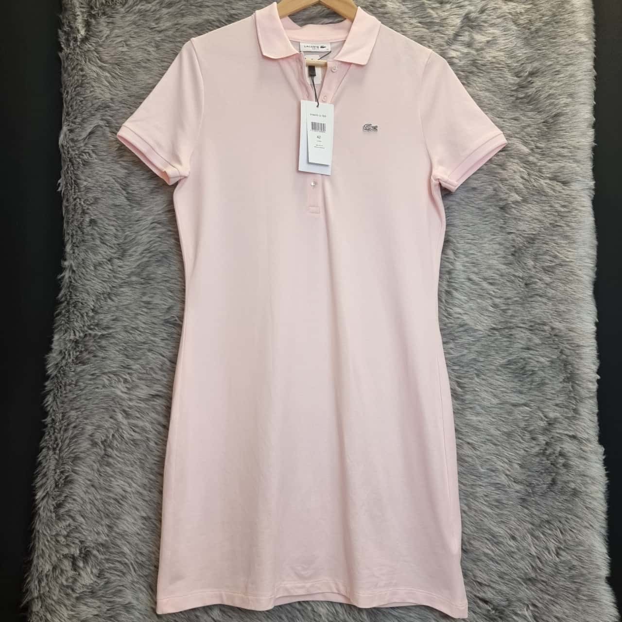 Lacoste Slim Fit Light Pink Polo Dress 