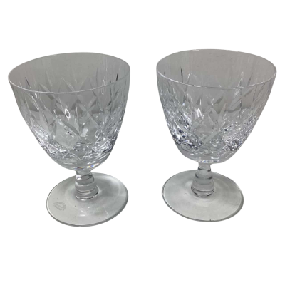 Webb Corbett Crystal Glasses Georgian pattern 
