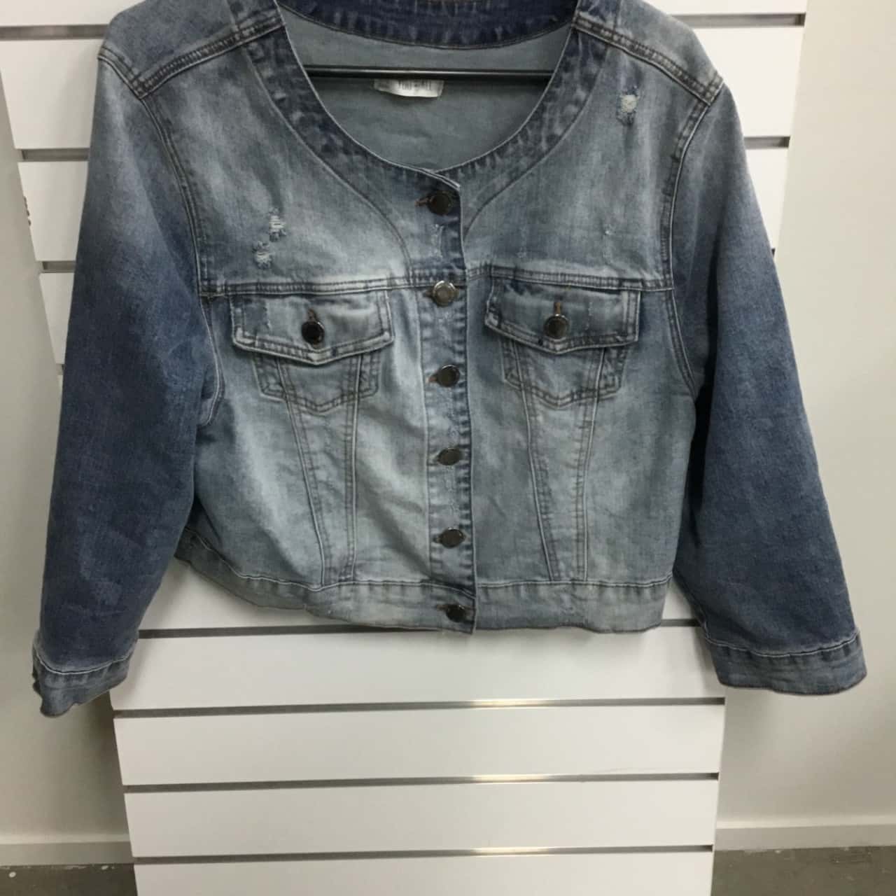 You + All Womens Size 16 Blue Denim Jacket