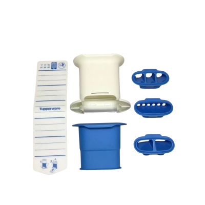 Tupperware Crousty Party Multi Press With Plunger, Mat & Three Nozzles