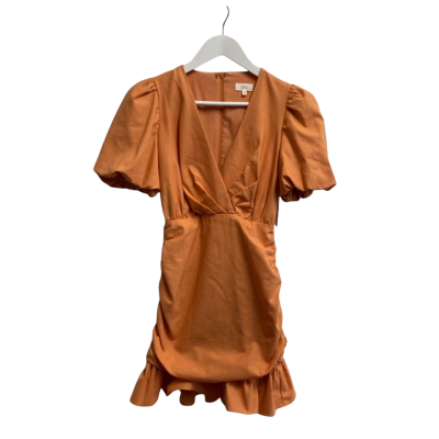 Savel Womens Size 6 Midi Dress Orange 