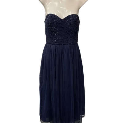 Forever New Womens  Size 8 Strapless Dress Blue 
